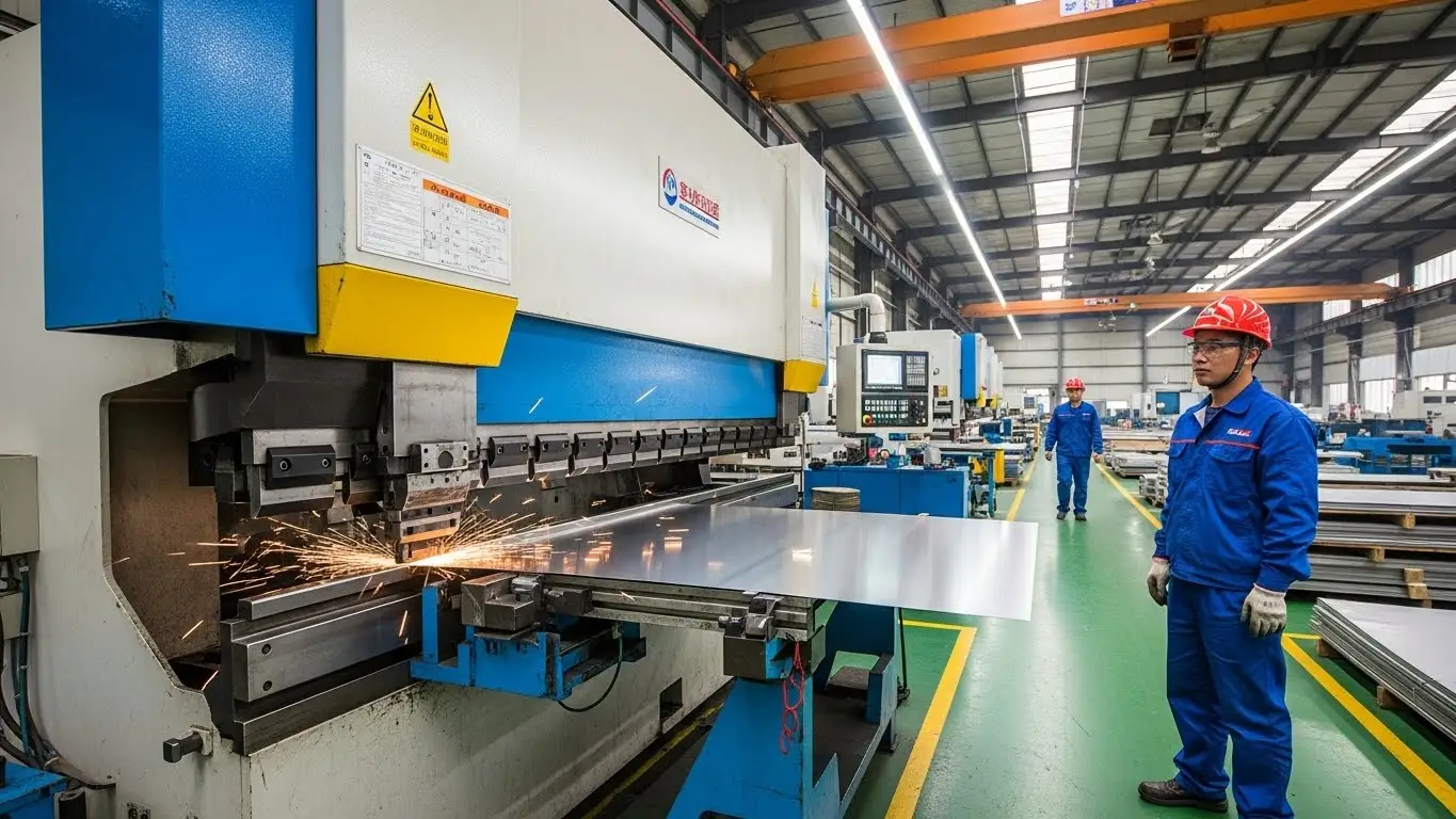 Freno de prensa CNC en la fábrica china