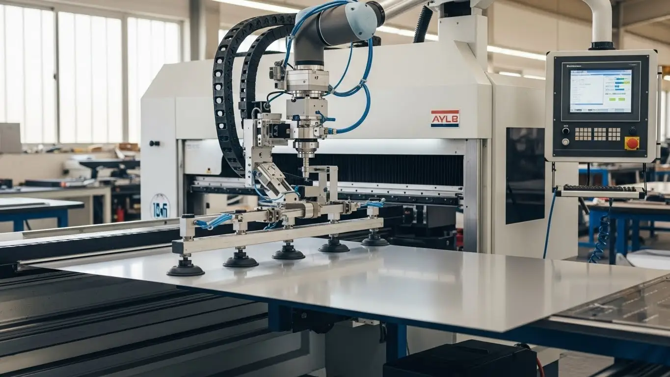 Panel Bender with Suction Cup Feeding CNC | Precision Metal Bender