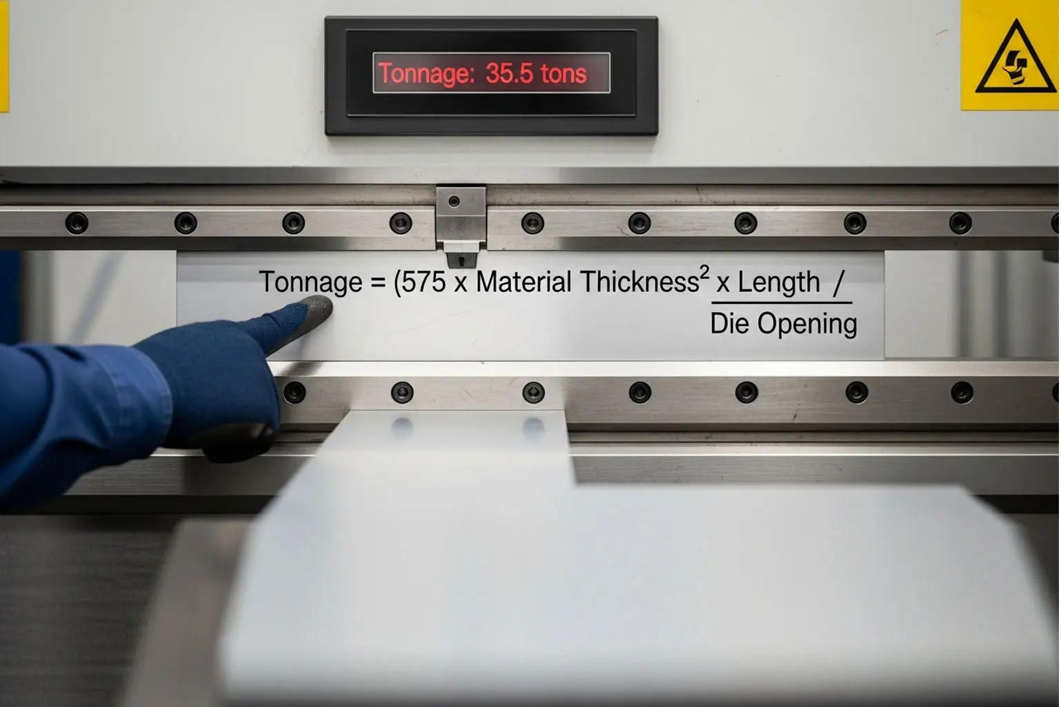 프레스 브레이크 톤수를 정확히 계산하는 방법